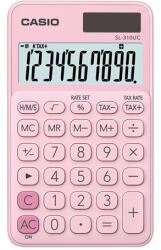 Casio Zsebszámológép, 10 számjegy, CASIO "SL 310K", világos rózsaszín (GCSL310PK) - tintasziget
