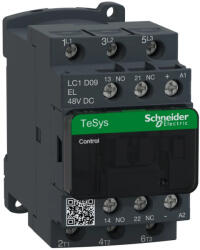Schneider Electric LC1D09EL Kisfogy. DC, 4kW/9A (400V, AC3), csavaros csatlakozás, 1Z+1NY (LC1D09EL)