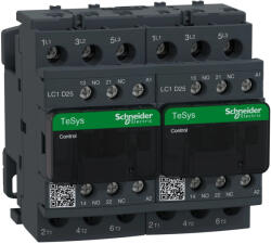 Schneider Electric LC2D25M7 AC irányváltó, 11kW/25A (400V, AC3), csavaros csatlakozás, 1Z+1NY (LC2D25M7)