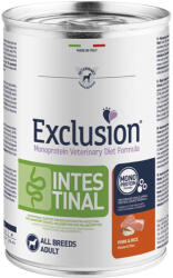Exclusion Veterinary Diet Intestinal Pork & Rice konzerv kutyának 400g - pegazusallatpatika