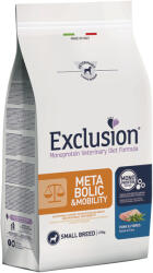 Exclusion Veterinary Diet Metabolic+Mobility Pork and Fibres Small gyógytáp kutyának 2kg