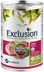 Exclusion Mono Adult Veal konzerv kutyának 400g