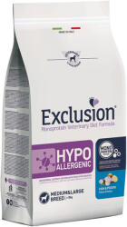 Exclusion Veterinary Diet Hypoallergenic Fish & Potato Medium /Large gyógytáp kutyának 12kg