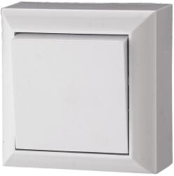 GAO BUSINESS LINE F. SZ. nyomókapcsoló, falon kívüli, fehér, komplett, 10A, 250V, 60Hz, IP20 fehér, 230V (0323H)