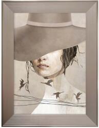 Inne fali dekoráció keretben 62 x 82 cm - többszínű Univerzális méret