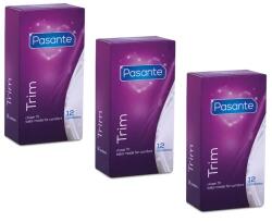 Pasante 36 бр. (3x12 бр. ) Плътно прилепващи презервативи Pasante Trim - kondomi