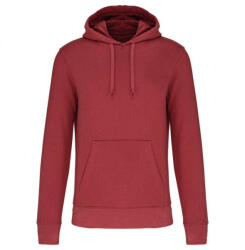 Kariban Férfi organikus kapucnis pulóver, Kariban KA4027, Terracotta Red-L (ka4027ter-l)