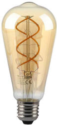 V-TAC Borostyán LED izzó filament COG E27 ST64 5W 1800K - 217218