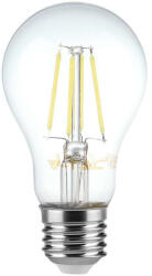 V-TAC Átlátszó LED izzó filament dimmelhető COG E27 A67 8W 3000K gömb - 212815