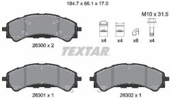 TEXTAR fékbetétkészlet, tárcsafék TEXTAR 2630001 (2630001)
