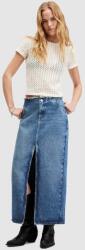 AllSaints pamut farmerszoknya CYRA MAXI maxi, egyenes, W021RA - kék 34