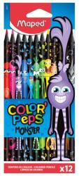 Maped Színes ceruza készlet háromszögletű Maped Color Peps Monster 12 db (862612)