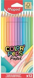 Maped Színes ceruza készlet pasztell színekben háromszögletű Maped Color Peps Pastel 12 db (832069FC)