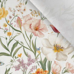 Takoy Prémium pamut NELA tavaszi virágok és pillangók