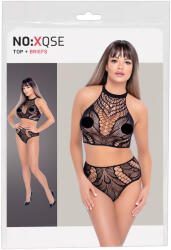 NO: XQSE / NO: XQSE - két részes necc ruha - fekete (S-L) (22512211101)