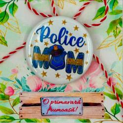 Gravolo Martisor personalizat insigna pentru mama politista (C1149)