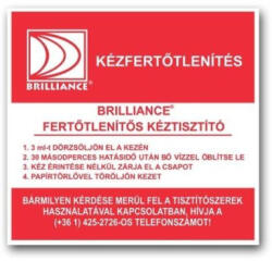  Brilliance Matrica Kézfertőtlenítés Fertőtlenítős kéztisztítóval