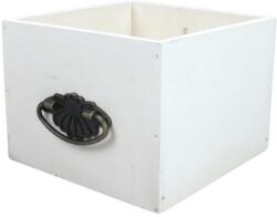  Dekoláda fehér kocka fogantyúval 16x16x12cm - kosarbolt