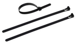 GAO Kábelkötegelő, többször használható, 200x7.6mm, fekete, 25db 08305