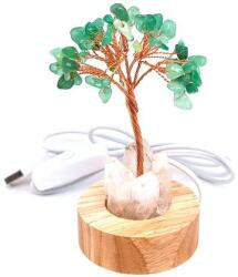 R. M. ékszer Lámpa fa talpas USB aventurin hegyi életfa 6cm (017462)