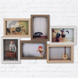 OOTB Nature Style fa fényképkeret (6 fénykép) (94/2689)