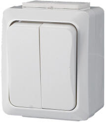 GAO IT WATER csillárkapcsoló, falon kívüli, fehér, IP54 9850H