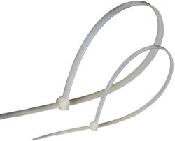 GAO Kábelkötegelő, 120x2.5mm, fehér, 100db 6537H