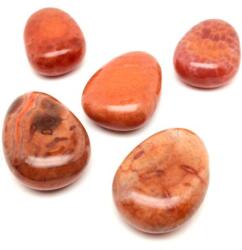 R. M. ékszer Átfúrt Achát tűz csepp medál (021084)