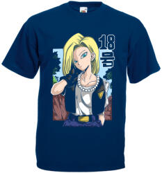  Dragon Ball Android 18 - Férfi Póló (875582)