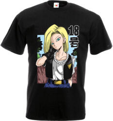  Dragon Ball Android 18 - Férfi Póló (155538)