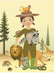 Vissevasse poszter The Zookeeper 30x40 cm - többszínű Univerzális méret