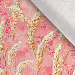 Takoy French terry Takoy 150cm spice de grâu pe roz