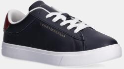 Tommy Hilfiger bőr sportcipő ESSENTIAL COURT SNEAKER sötétkék, FW0FW08320 - sötétkék Női 40