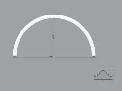 Fabrica De Profile Arcada BR01 din poliuretan ARCBR01-850 de dimensiuni 425x20x850mm (ARCBR01-850)