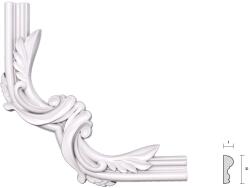Fabrica De Profile Coltar poliuretan floral pentru brau CBR03 dimensiuni 335x30x335mm (CBR03)