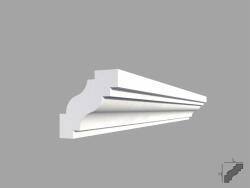 Fabrica De Profile Bagheta de colt / Cornisa de interior BC06 dimensiuni 40x40x2000mm (BC06)