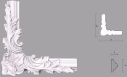 Fabrica De Profile Coltar poliuretan floral pentru brau C3BR01 dimensiuni 270x20x270mm (C3BR01)