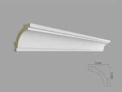 Fabrica De Profile Bagheta de colt / Cornisa de interior poliuretan BC39 dimensiuni 70x70x2000mm (BC39)