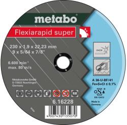 Metabo Tartozékok - Vágókorong rozsdamentes acélhoz Flexarapid Super 230 x 1.9 x 22.23 mm 616228000 (616228000)