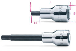 Beta 920PE 19 1/2"-os imbusz-dugókulcs, krómozott, barnított hegy