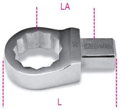 BETA UTENSILI Beta 653 14X18-30 Csillagkulcs nyomatékkulcshoz szögletes csatlakozóval