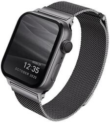 UNIQ Apple Watch 4/5/6/7/8/SE (42/44/45mm) UNIQ Dante rozsdamentes acél óraszíj grafit