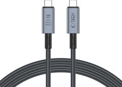 Tech-Protect Cablu Tech Protect UltraBoost Max USB 4.0 8K 40Gbps Type C PD240W 200cm Grey - pcone