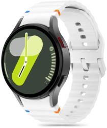 Tech-Protect Silicone Sport Samsung Galaxy Watch 4 / 5 / 5 Pro / 6 / 7 / Fe White - pcone