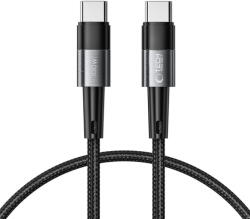 Tech-Protect Cablu Incarcare si Transfer Date UltraBoost 2x USB Type C PD 100W 5A 25cm Gri