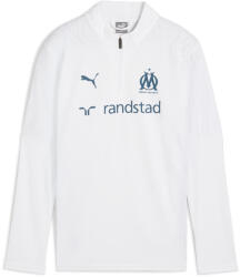 PUMA Olympique de Marseille Quarter-Zip edzőfelső Ifjúsági PUMA 9/10 EVES fehér|kék