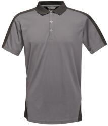 Regatta Férfi kontrasztos Coolweave póló póló XL fekete|szürke