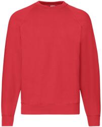 Fruit of the Loom Férfi klasszikus Raglan melegítőfelső 2XL vörös