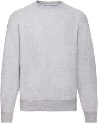 Fruit of the Loom Férfi klasszikus egyszínű Raglan pulóver M szürke