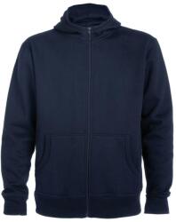 Roly Unisex felnőtt Montblanc teljes cipzáras kapucnis pulóver 2XL kék